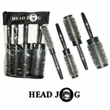 Head Jog QUAD Brush Set, Heat Retaining Round Brush - 15, 25, 35, 45mm 