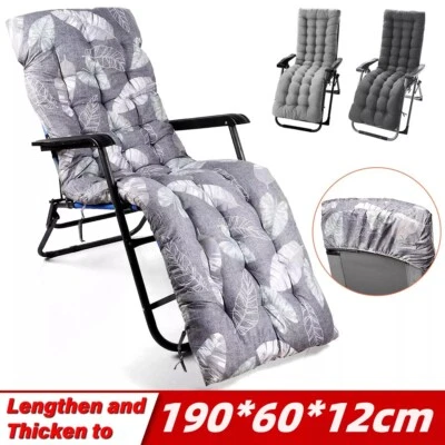 SUN GARDEN Sun Lounger Cushion Bench Chair Sunbed Garden Recliner Replacement Anti Slip