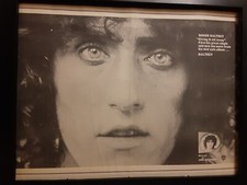 Roger Daltrey Giving It All Away Rare Original Promo Poster Ad Framed! #2