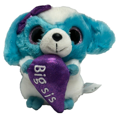 YooHoo & Friends Aurora ''Big Sis'' Blue & Purple Plush Stuffed Animal Toy Dog 7''