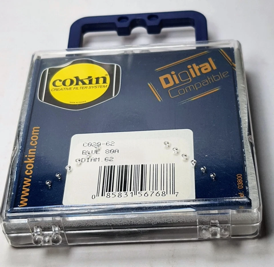 62mm Cokin 80A Blue Glass Lens filter 80 A France Coated 62 mm Camera Color 80-A - Image 3 of 4
