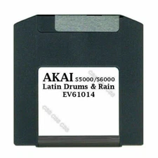 Akai S5000 / S6000 100MB Zip Disk Latin Drums & Rain EV61014