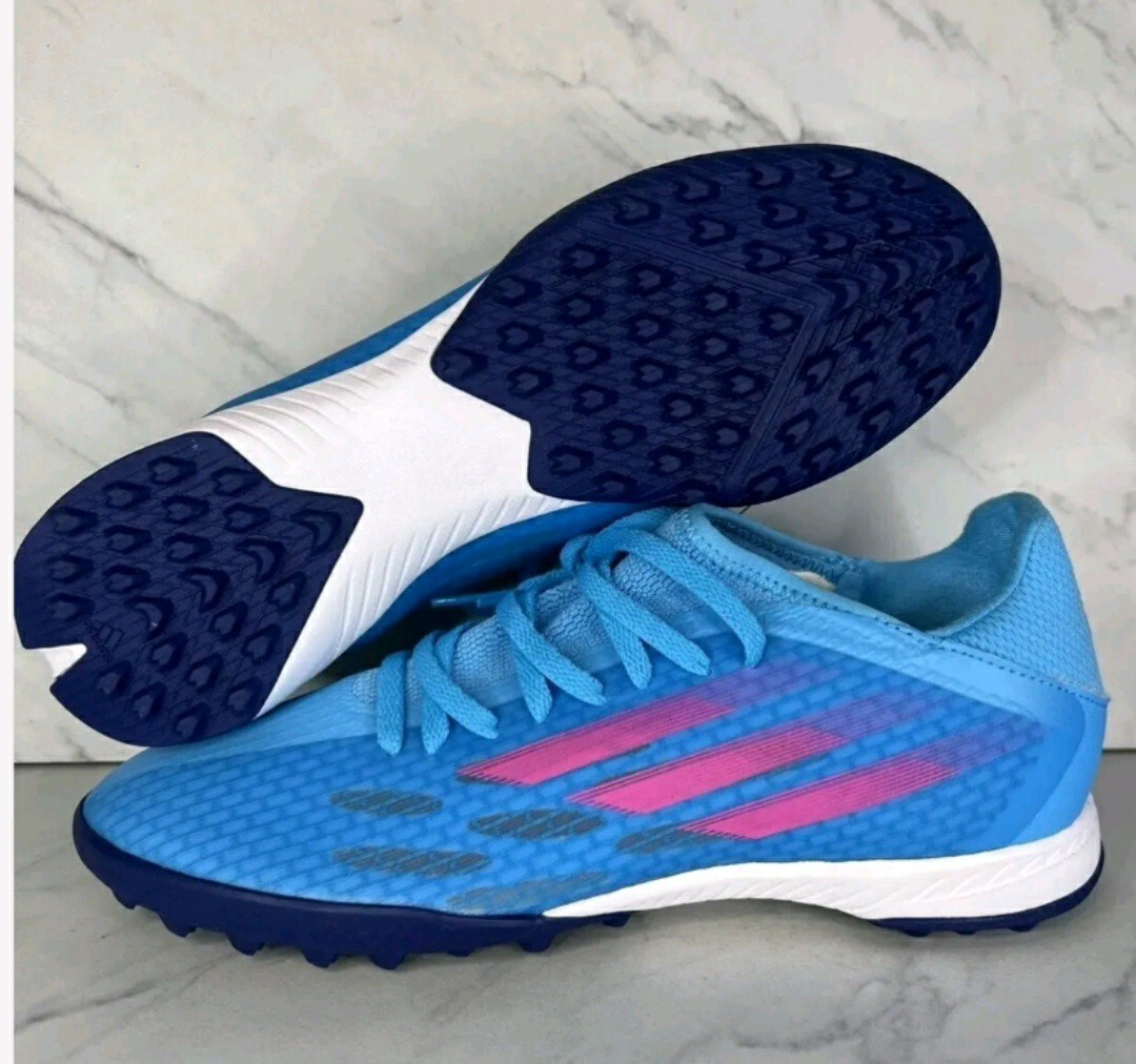 New Adidas X Speedflow.3 TF Low Mens Sz 8 Turf Soccer Shoes Blue