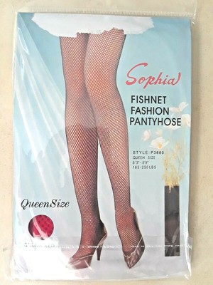 Sophia Fishnet Pantyhose, Queen Size 