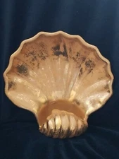 Stangl  Granada Gold Clam Shell Dish for Trinkets, Candy, Soap...#4018 