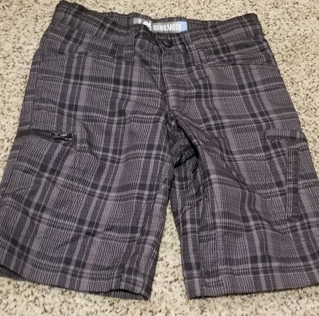 Lee Dungarees Boys Gray Plaid Cargo Shorts Size 6 Regular eBay