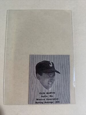 Olin Martin Joplin Miners & Donald Stoyle Sparta Saints 1949 ML Baseball Panel