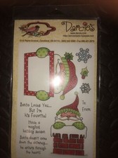 Darcies Cling mounted Rubber Stamp Set Christmas Santa Claus JCS0100