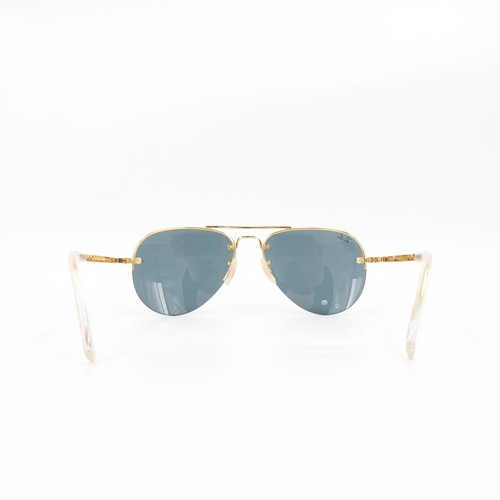 Ray-Ban RB3449 59mm Aviator Sunglasses Gray and Gold OS - Picture 3 of 12