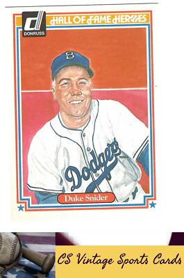 1983 Donruss Hall of Fame Heroes #14 Duke Snider