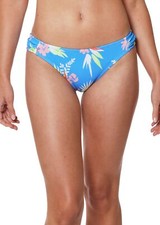  44 Jessica Simpson Womens Standard Mix  Match Floral Bikini Blue Size Large