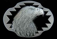 FIERCE LOOKING EAGLE HEAD BELT BUCKLE BUCKLES STRIKING 