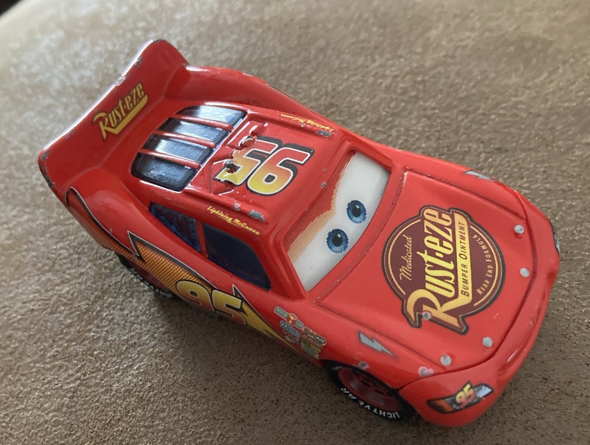 Mattel Disney Pixar Cars Lightning McQueen Rust-Eze 95 Toy Car
