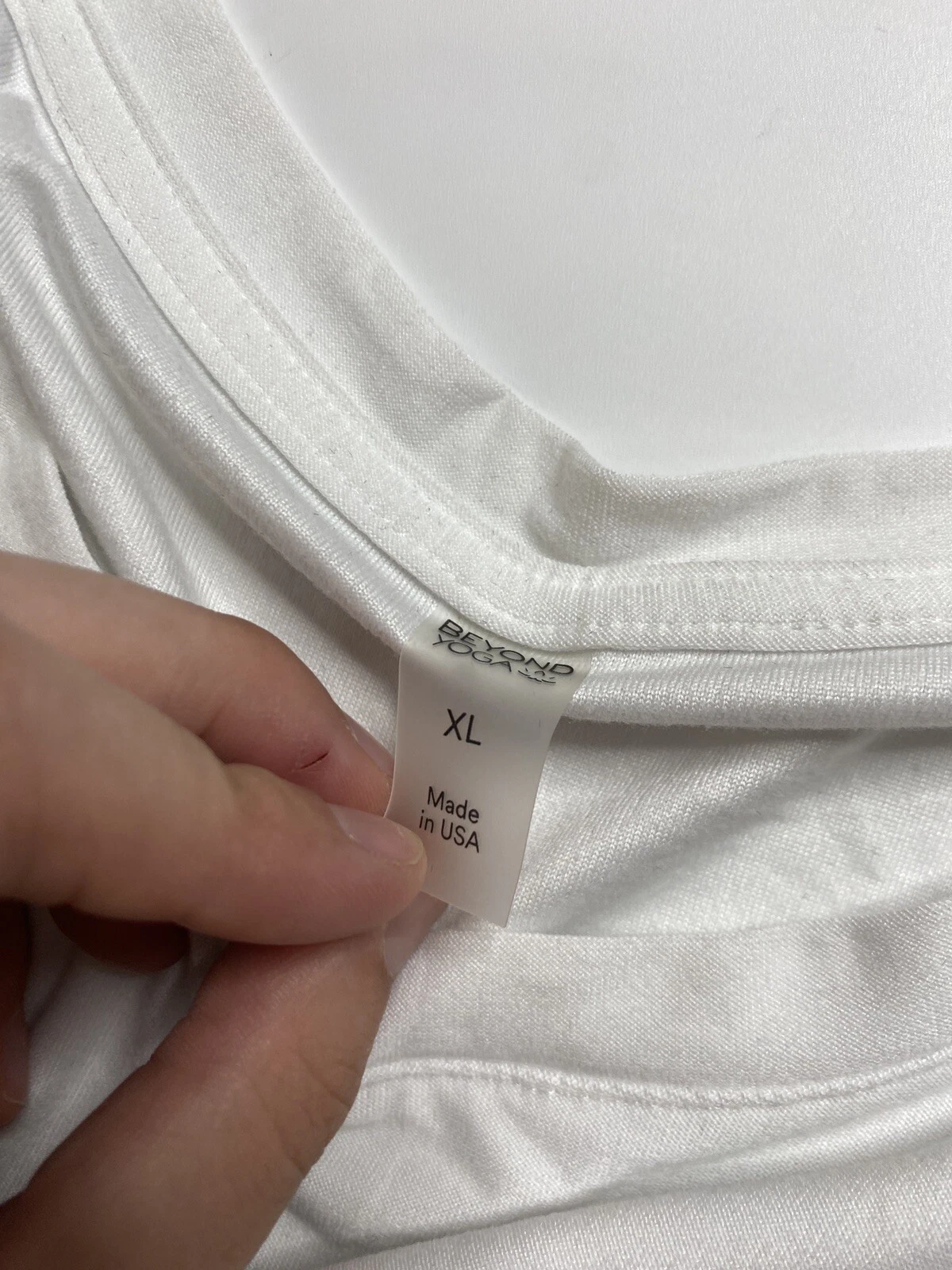 beyond-yoga featherweight on the down low small stain shirt