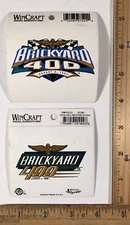 Vintage Lot of 2 Brickyard 400 Decal Bumper Sticker 1997 & 1998 NASCAR Wincraft