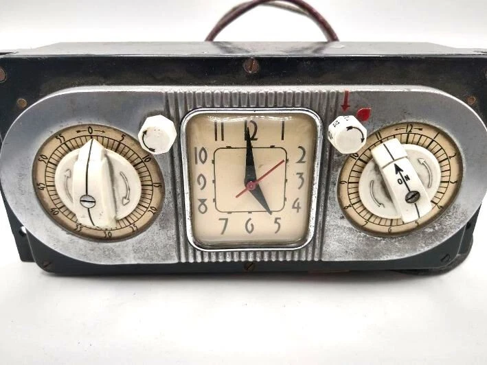 Rare Vintage Antique LUX Kitchen Oven Stove Clock Timer 1920s 30s 40s Art  Deco