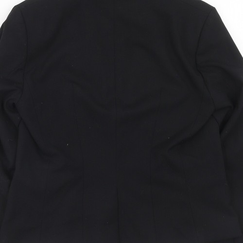 H&M Womens Black Polyester Blend Blazer Size 14 - Picture 4 of 10