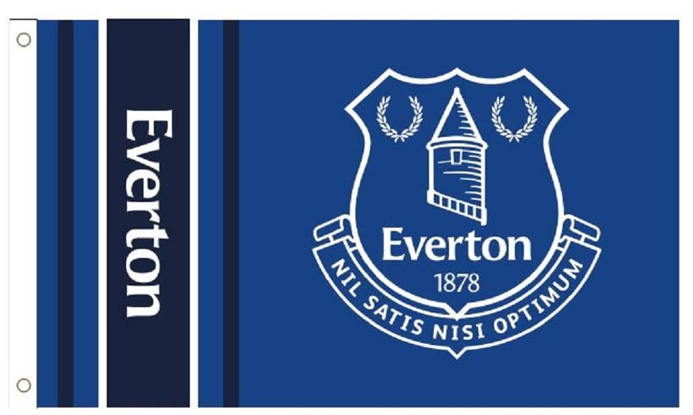 Everton Crest Flag Wordmark Official Licensed Merchandise 5ft x 3ft Football FC
