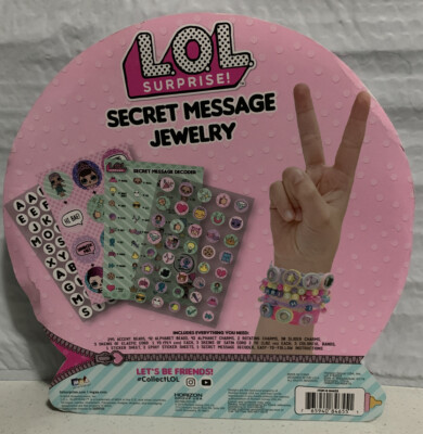 LOL surprise dolls Secret Message Kids Jewelry Charm Bracelet Personalized