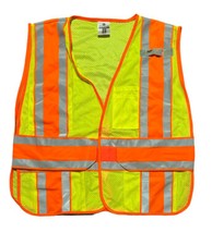 ML Kishigo Class 2 Reflective Orange Yellow Adjustable High Vis Safety Vest XL