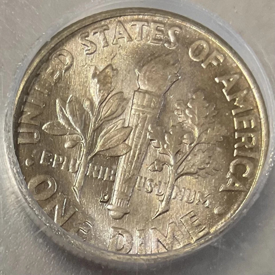 1960-D 10C Roosevelt Dime Ten Cent  MS67 ICG TONER Flawless Gem 67!!! - Image 4 of 4