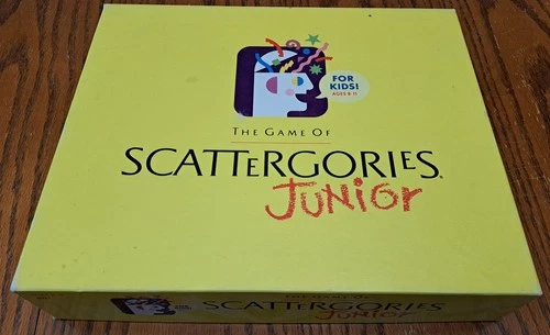 Vintage 1989 Milton Bradley Scattergories Junior Board Game - 100% Complete