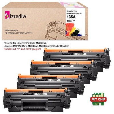 Toner für HP W1350A 135A LaserJet M209dw M209dwn MFP M234dwn M234sdn Mit Chip