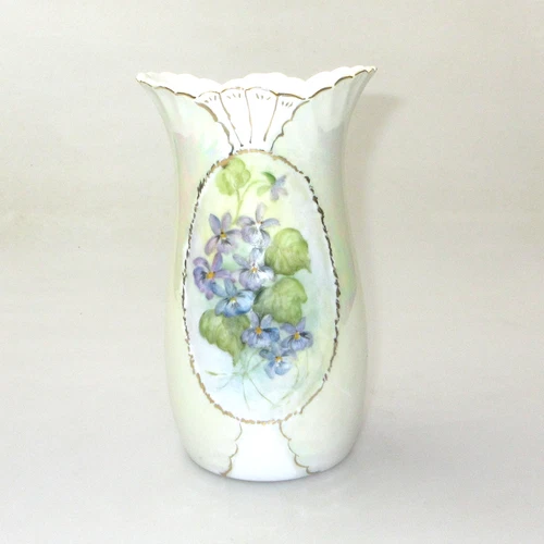 Australian China Painted Lustre Vase by Leila Vietheer