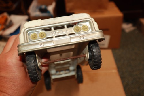 Vintage Tonka Flatbed Truck MISSING Rack Stake Flat Bed Early Pat Pend Version - Picture 18 of 24