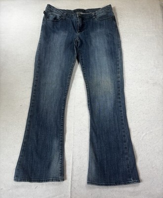 Rock & Republic Kasandra Boot Cut Denim Dark Blue Jeans Size 14