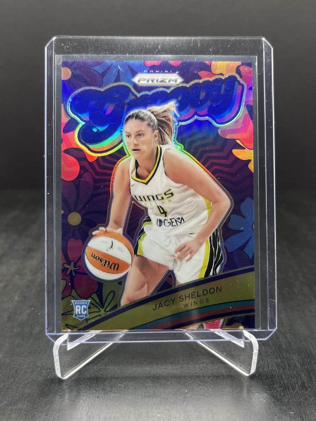 2024 Panini Prizm WNBA Basketball Jacy Sheldon RC Rookie Groovy Blue 30/49 #2