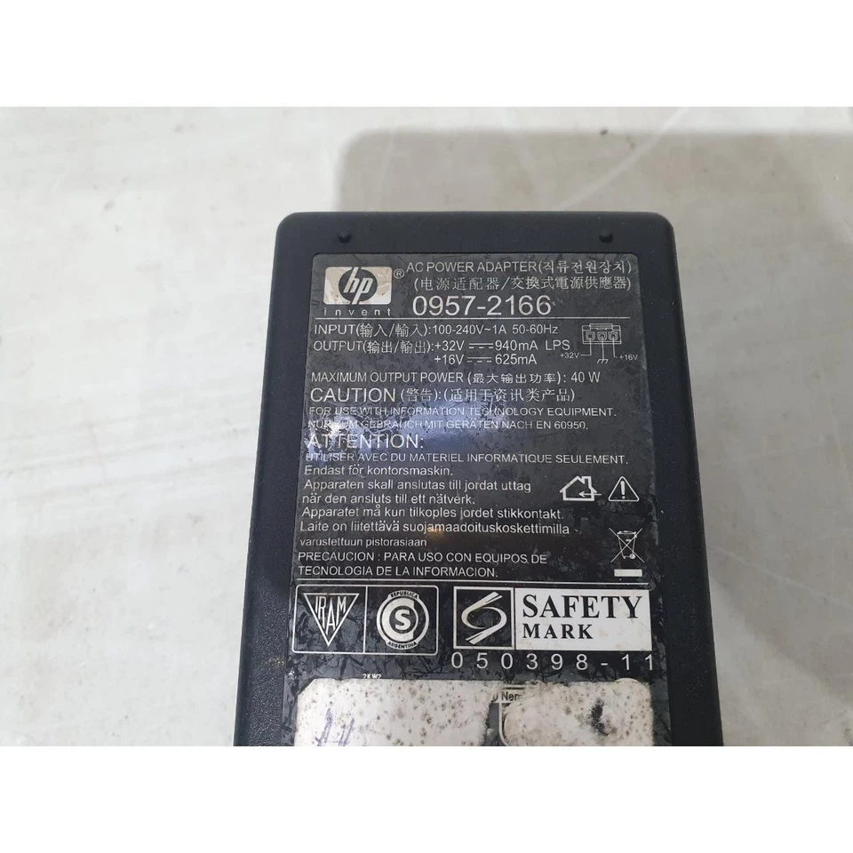 HP 0957-2166 Power Supply AC Adapter Charger Black 32-Volts 940mA for Printers - Image 2 of 4