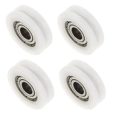4 Pcs Greenhouse Door Wheel Sliding Hardware Cupboard Pulley Wheels