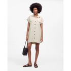 Madewell Utility Short-Sleeve Mini Shirtdress in 100% Linen XL NWT