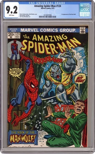 Amazing Spider-Man #124 CGC 9.2 1973 1618307006 1st app. Man-Wolf
