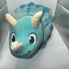 RETIRED Disney Animal Kingdom Triceratops Dinosaur Plush Teal Blue Gold Stars