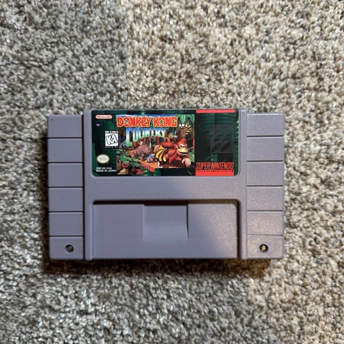 Donkey Kong Country Super Nintendo SNES 1992 Genuine Cartridge Only Vintage 