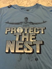 Chris Birdman Andersen Protect The Nest Unk T-Shirt 2XL Denver Nuggets NBA Blue 