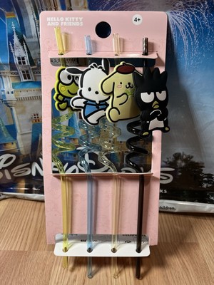 Hello Kitty and Friends Sanrio Character Straws 4 Pack Primark Exclusive New