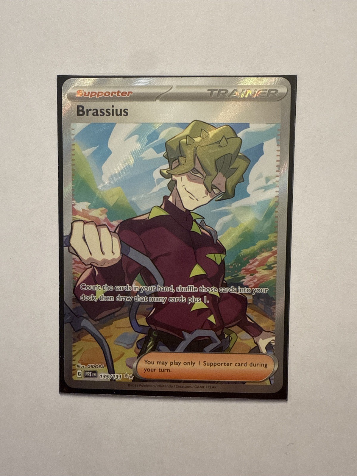 Pokemon TCG Brassius 135/131 Prismatic Evolutions Ultra Rare NM