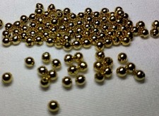 Gold Tone Metal Beads -3mm - 100 Pieces