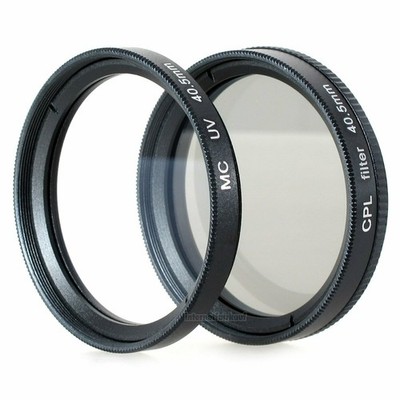 UV + Polfilter passend für Sony Alpha A5000 A5100 A6000 und 16-50mm Objektiv