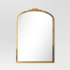 Gold Modern Wall Mirror - 20 x 30 Inch