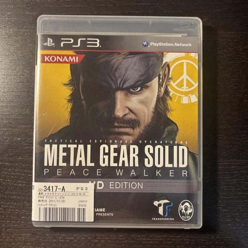 Metal Gear Solid Peace Walker HD EDITION PS3 Game  w/case