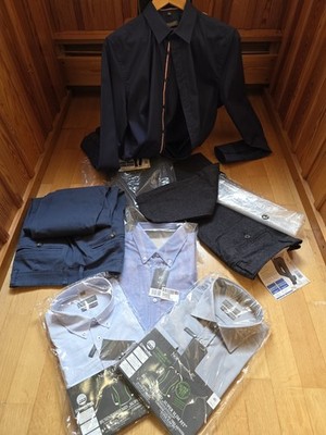 Super Slim Fit Hemd Gr 39, Tiwillhose Gr 50 Konvolut, Neu OVP 4xHemd  3xHose  