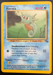 Horsea 49/62 Fossil Common Unlimited - Pokemon TCG