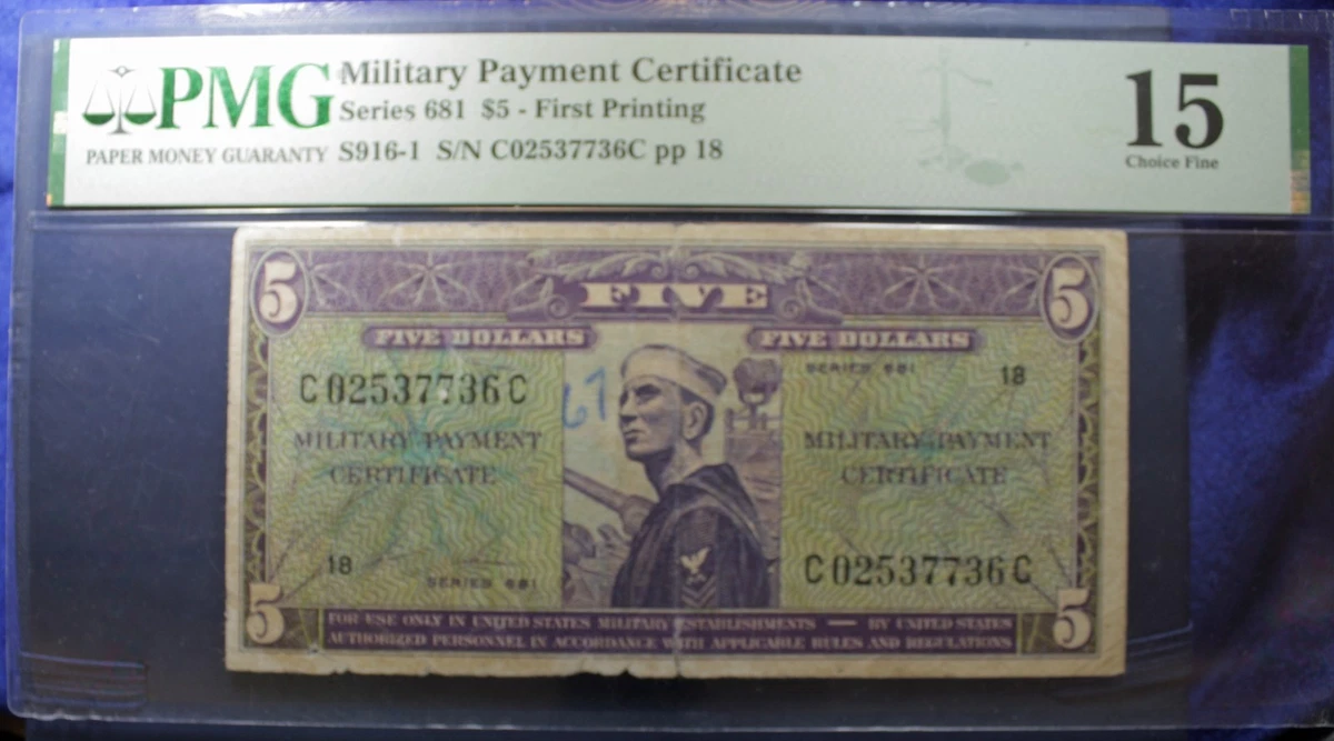 US Military Payment Certificates for sale | eBay