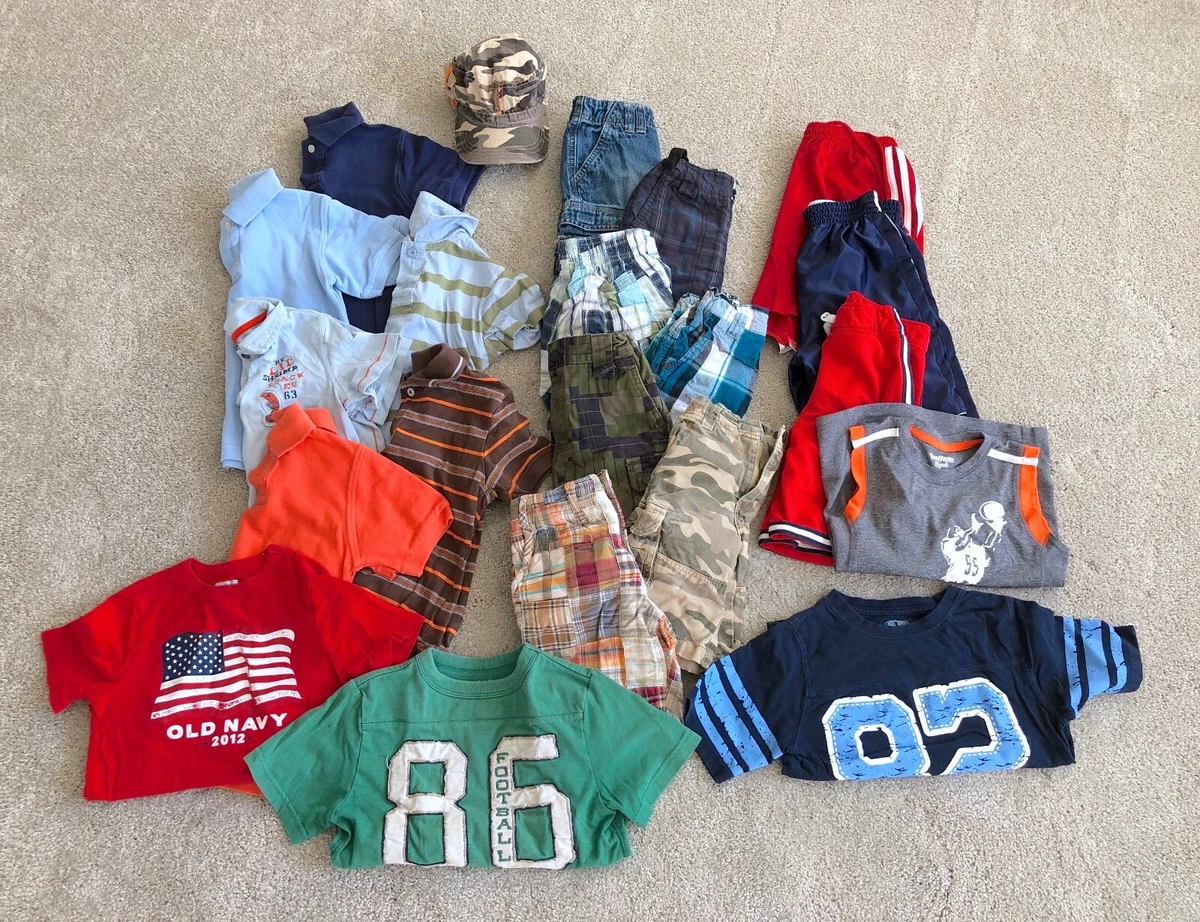 Boys size 5T clothing lot Shorts Shirts Cargo Athletic Gap Old