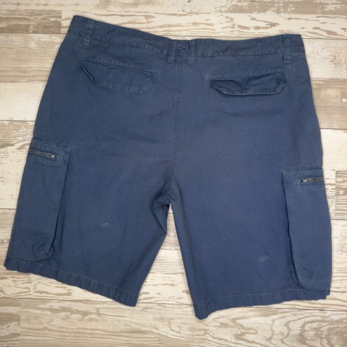 Nike Athletic Dept pantaloncino uomo 38 blu cargo ripstop ricamo logo tasche zip - Foto 14 di 14