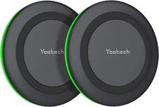 Yootech 2 Pack Wireless Charger10W Max Fast Wireless Charging Pad Compatible ...